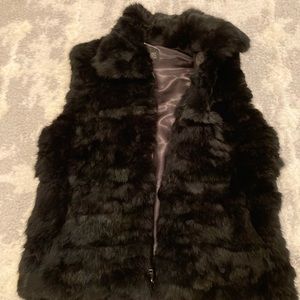Rabbit fur vest